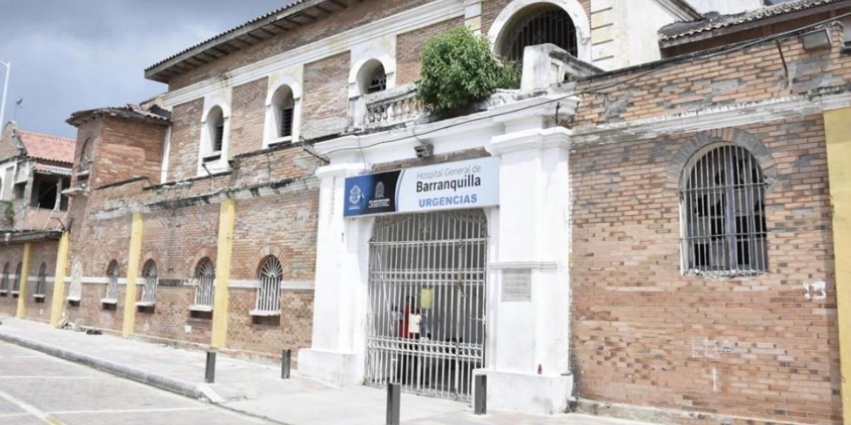 Fachada Hospital General de Barranquilla. 