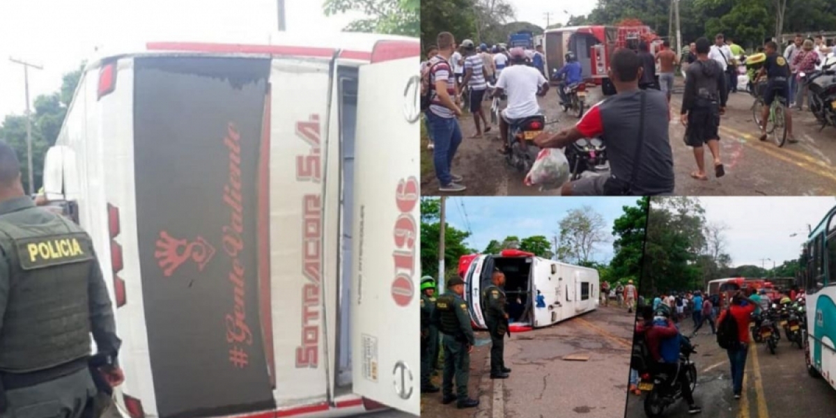 Accidente en la ruta Montería-Cartagena