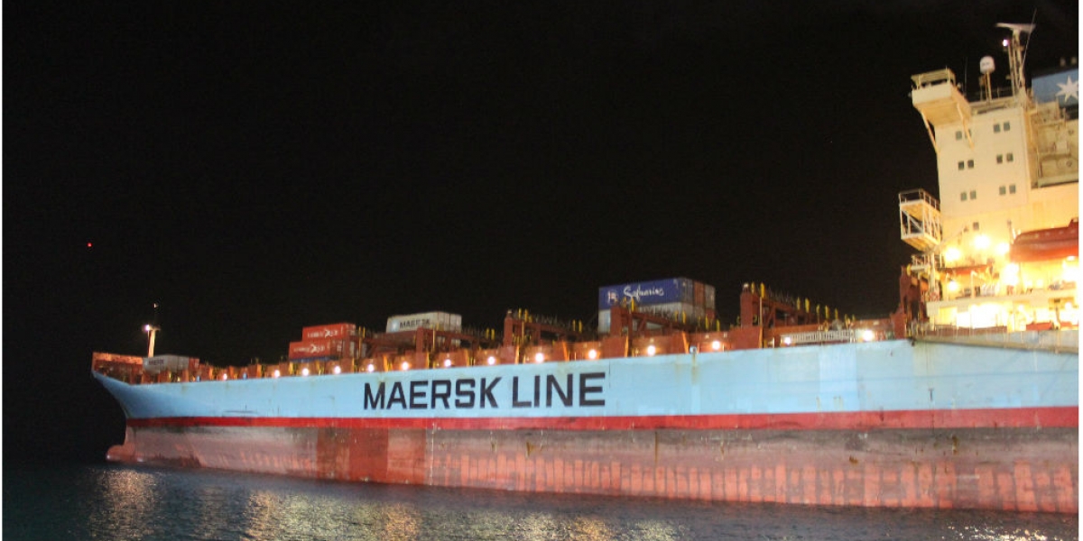El buque de contenedores de Maersk.