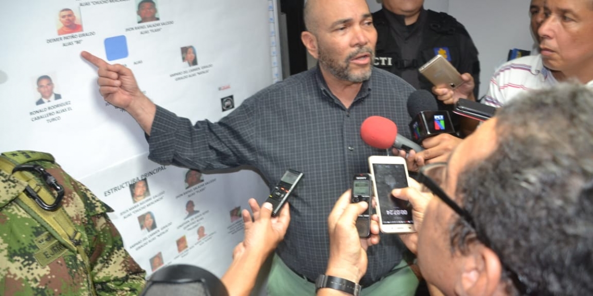 Oscar Mejía / Seguimiento.co El Director de Fiscalía detalló las acciones que han venido desarrollando contra 'Los Pachencas'.