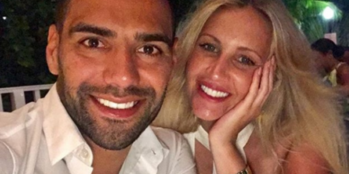 Falcao García y su esposa Lorelei Tarón