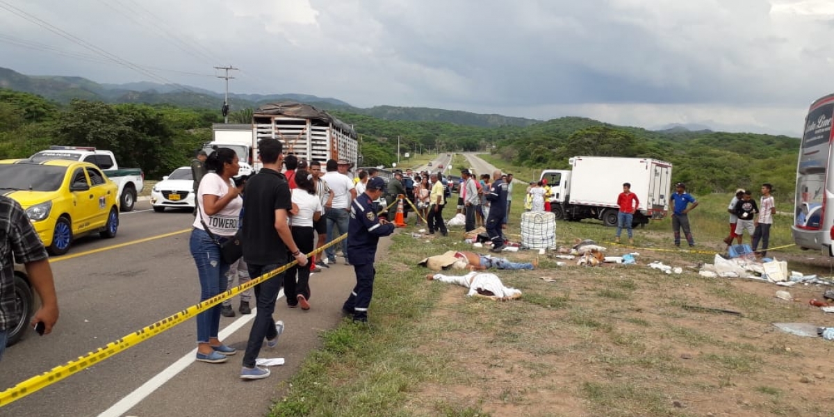 Cortesía Cinco personas murieron en el siniestro vial.