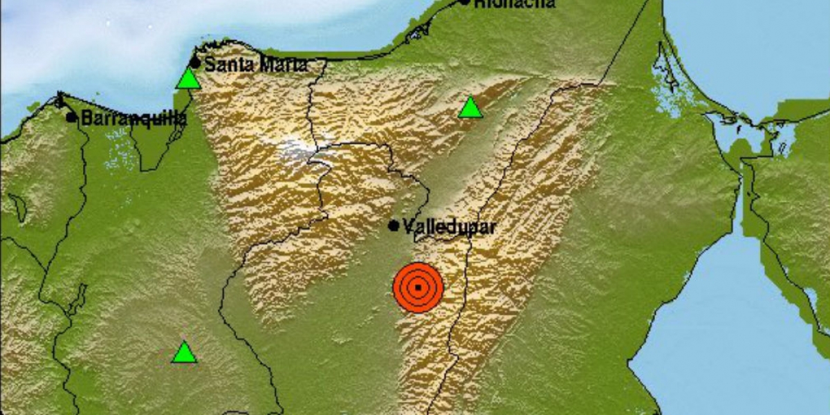 El temblor tuvo como epicentro La Paz, Cesar.