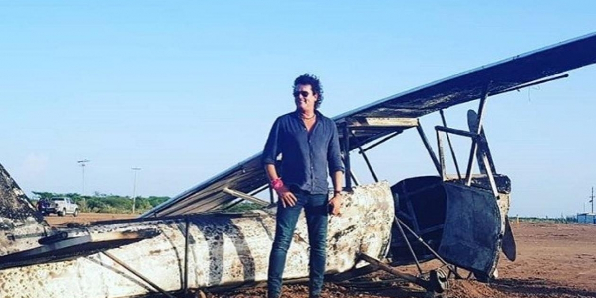 Carlos Vives durante grabación del documental en La Guajira