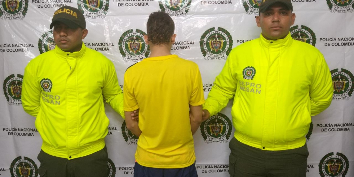 Policía Metropolitana El capturado tiene 19 años.