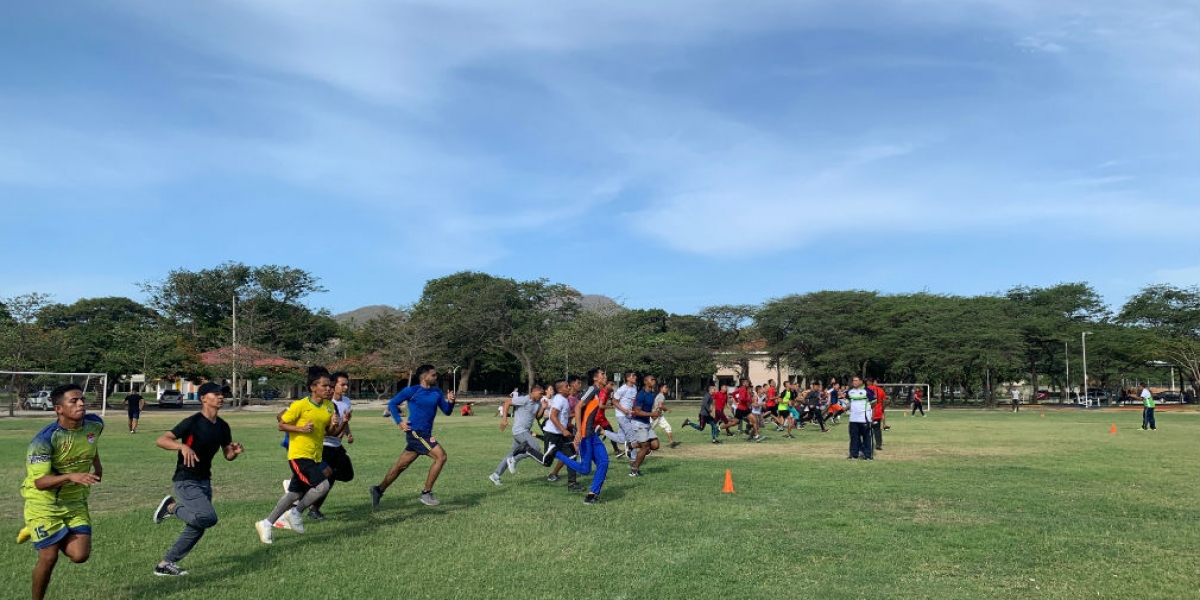 Los aspirantes realizaron pruebas físicas. 