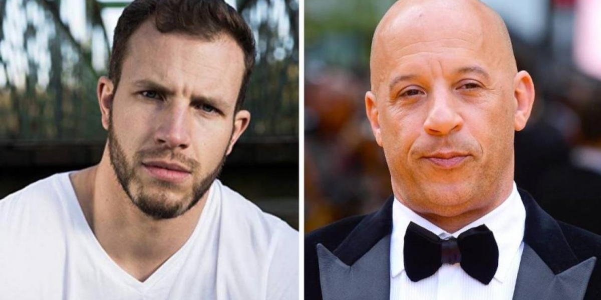 Joe Watts, doble que está en coma, y Vin Diesel, protagonista de 'Rápidos y Furiosos'.