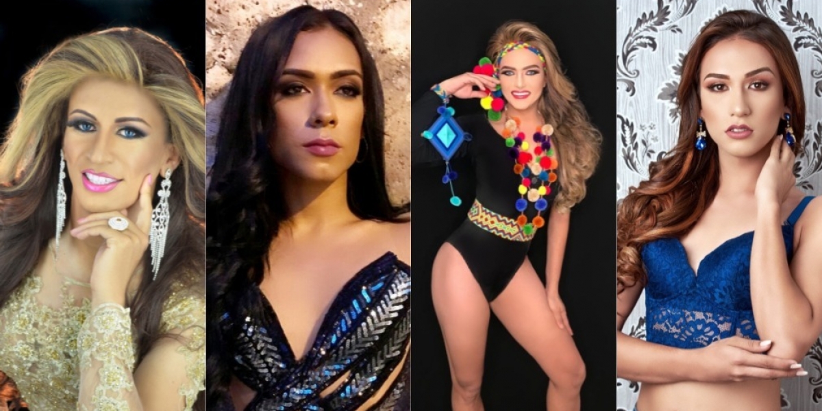 Cortesía Algunas de las aspirantes al título de Reina Trans Nacional del Mar