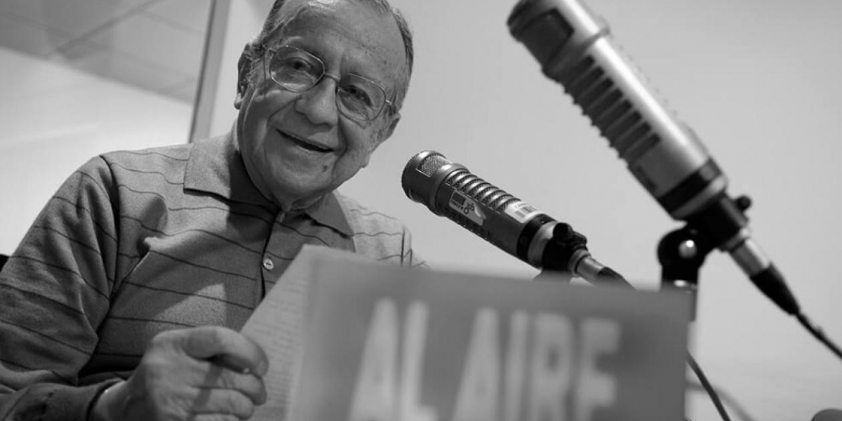 Gabriel Muñoz López, el 'decano' de la radio colombiana.