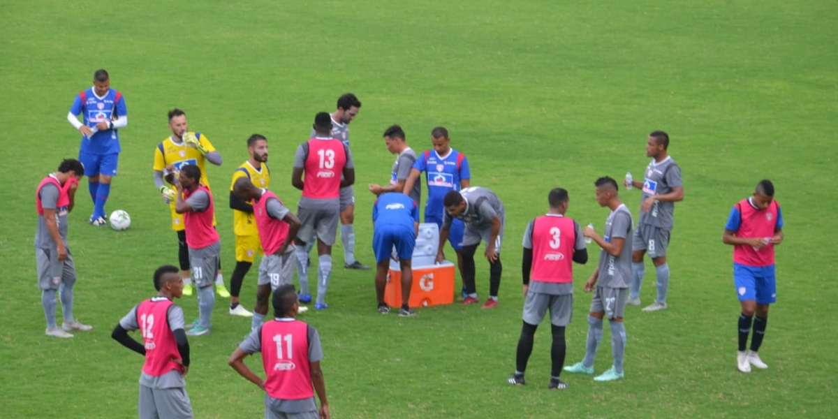 Oscar Mejía / Seguimiento.co El Unión realizó su penúltimo entrenamiento en el 'Sierra Nevada'.