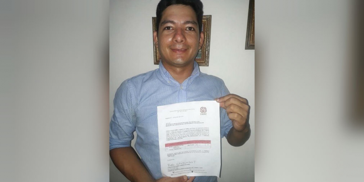 Ronald Andrés Patino Fontalvo aspira a la Alcaldía de Fundación. 