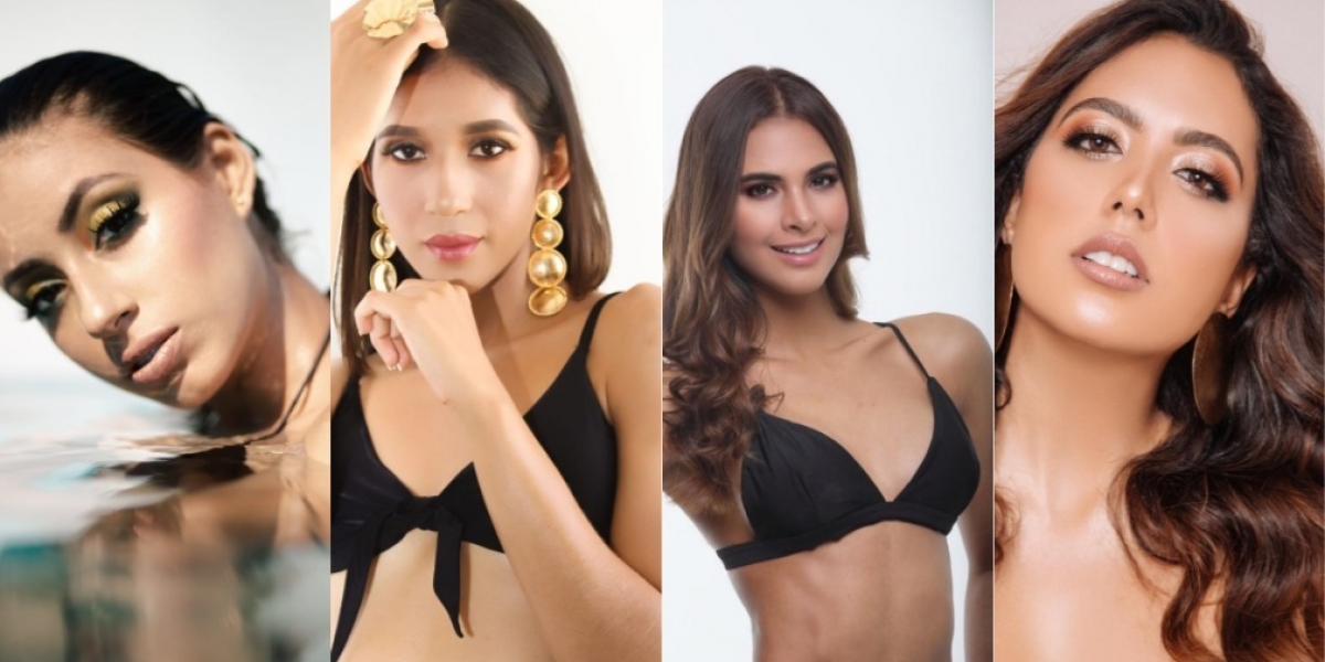 Algunas de las costeñas que competirá por el título de Miss Earth Colombia