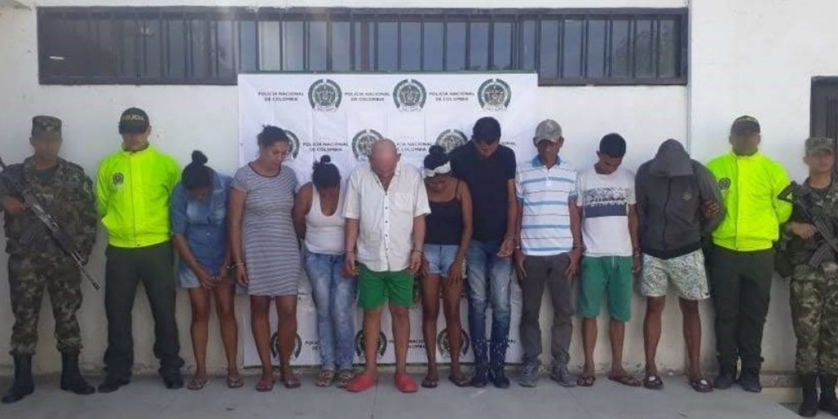 Policía Capturados en El Retén.
