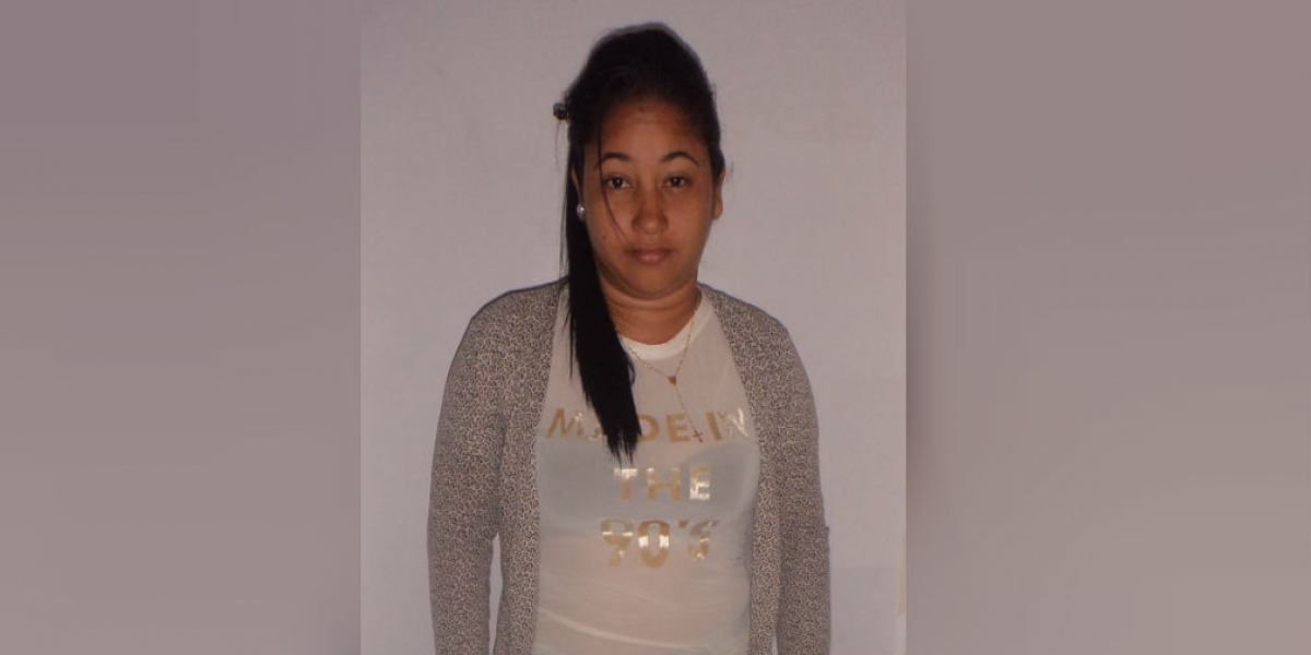Policía Metropolitana de Santa Marta Andri Patricia Rueda Reyes.