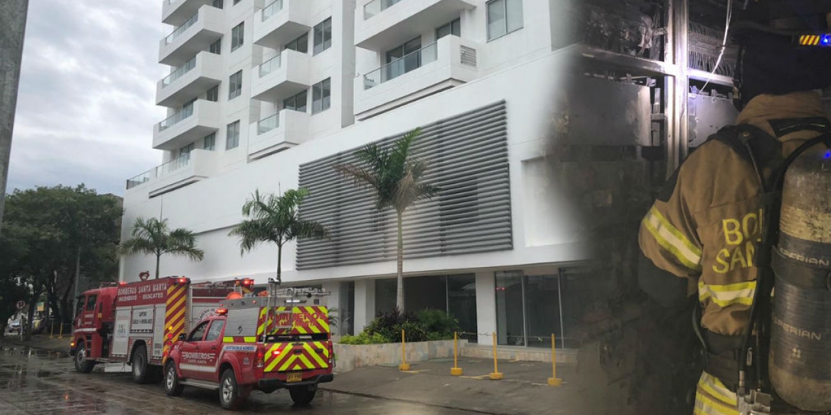 Incendio en el edificio Da Vinci Soriano.