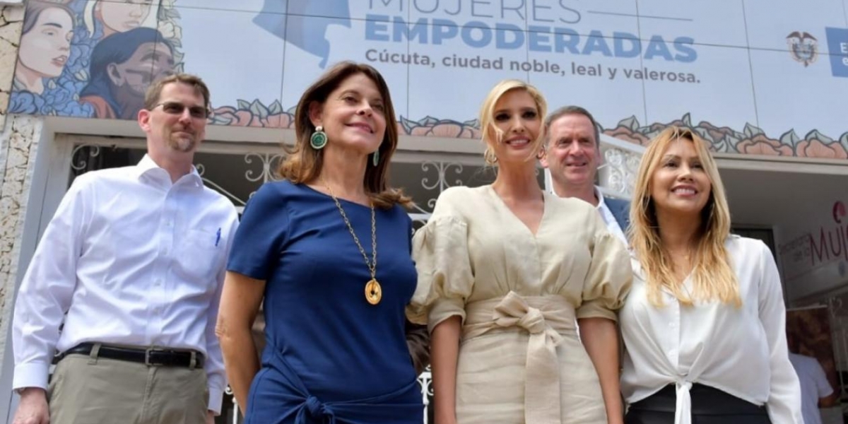 Ivanka Trump y Marta Lucía Ramírez.