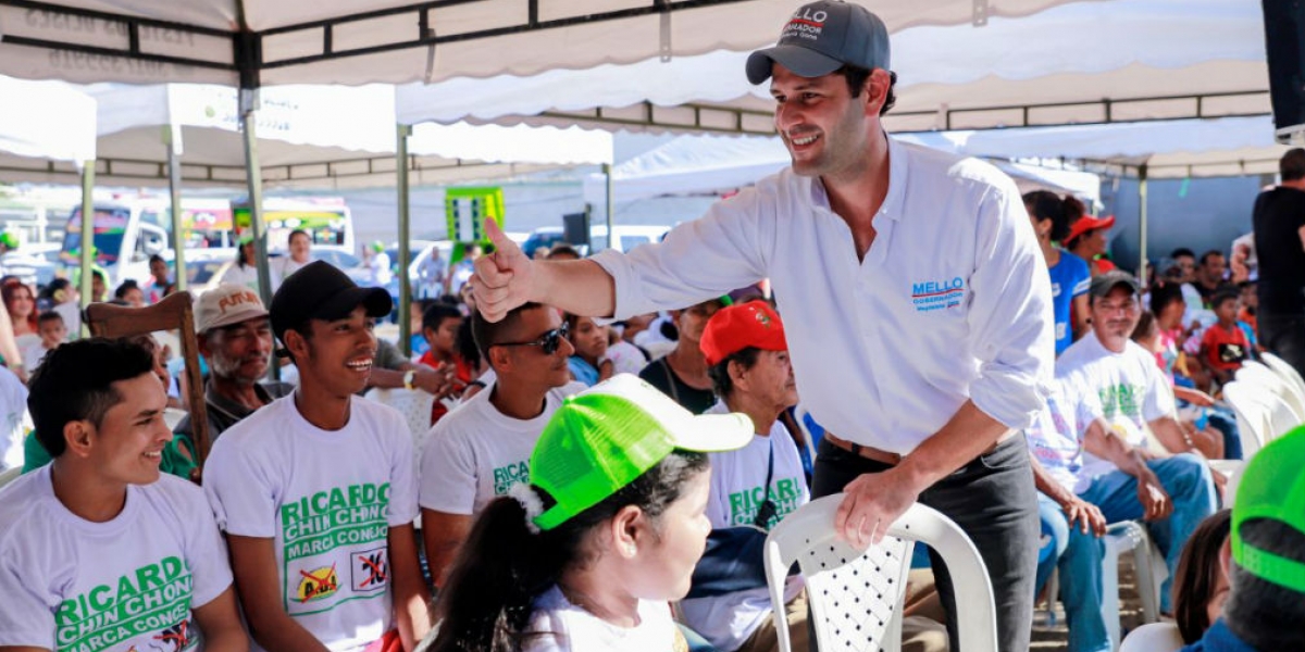 El Mello se reunió con habitantes del corregimiento de Palermo y aspirantes al Concejo Municipal.