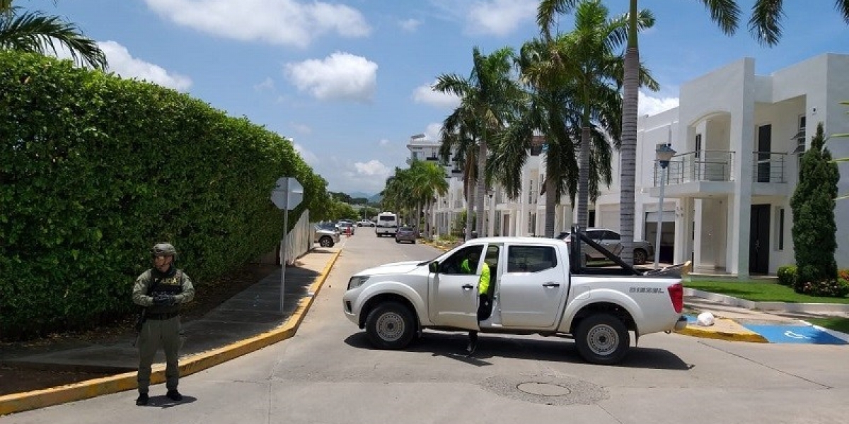 Operativo de allanamiento en la vivienda de Elkin López, alias 'La Silla'