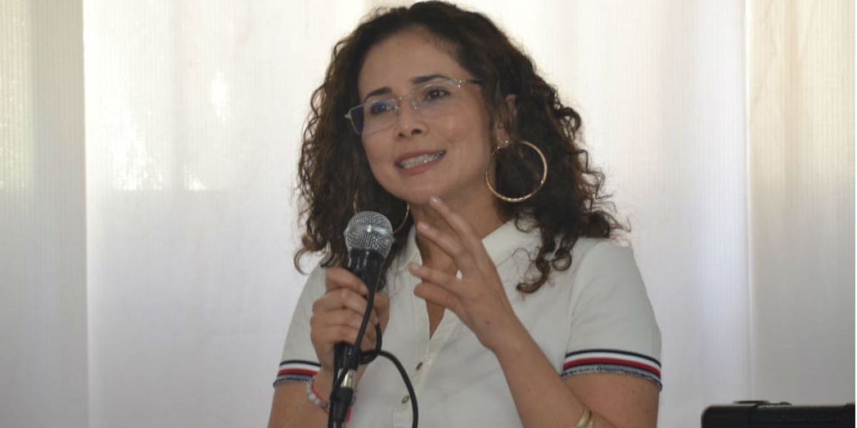 Archivo La exsecretaria de Hacienda, Diana Villalba.