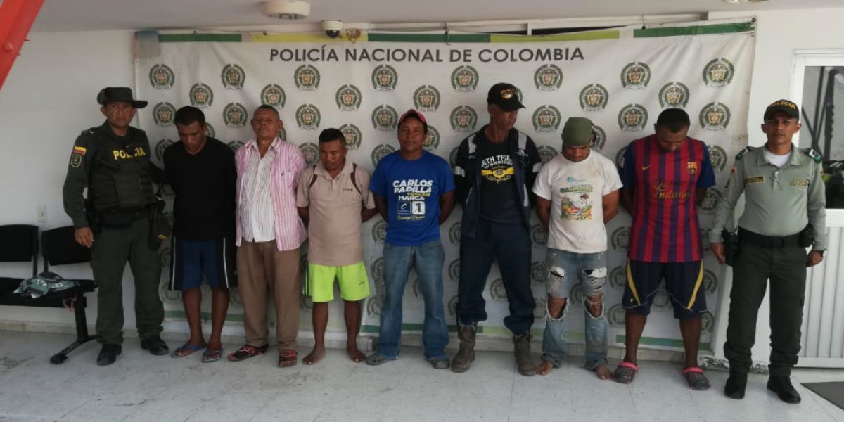 Policía Capturados en Ciénaga por extraer arena de forma ilegal.