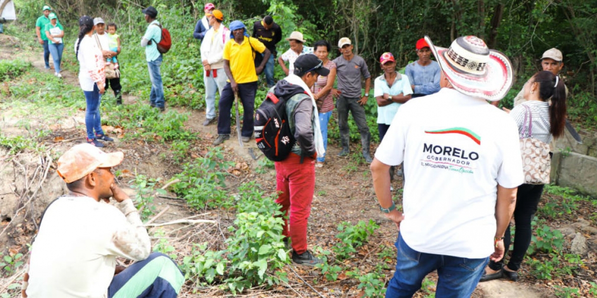 Morelo recorriendo el departamento del Magdalena.