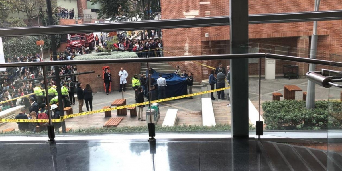 Lugar de los hechos en la Universidad Javeriana.