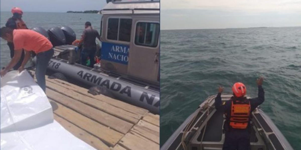 Rescate de cuerpo sin vida de pescador en el archipiélago de San Bernardo