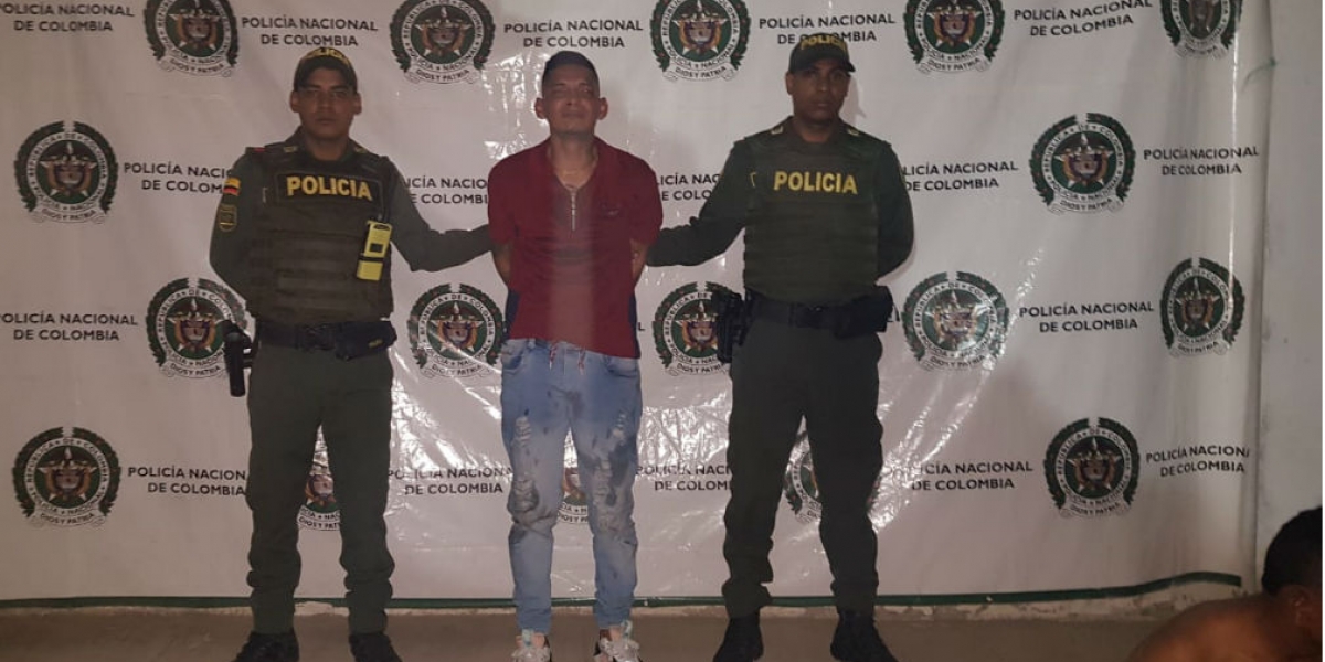 Policía Metropolitana de Santa Marta Ángel David Ruiz Ospino, alias ‘El Bello’.