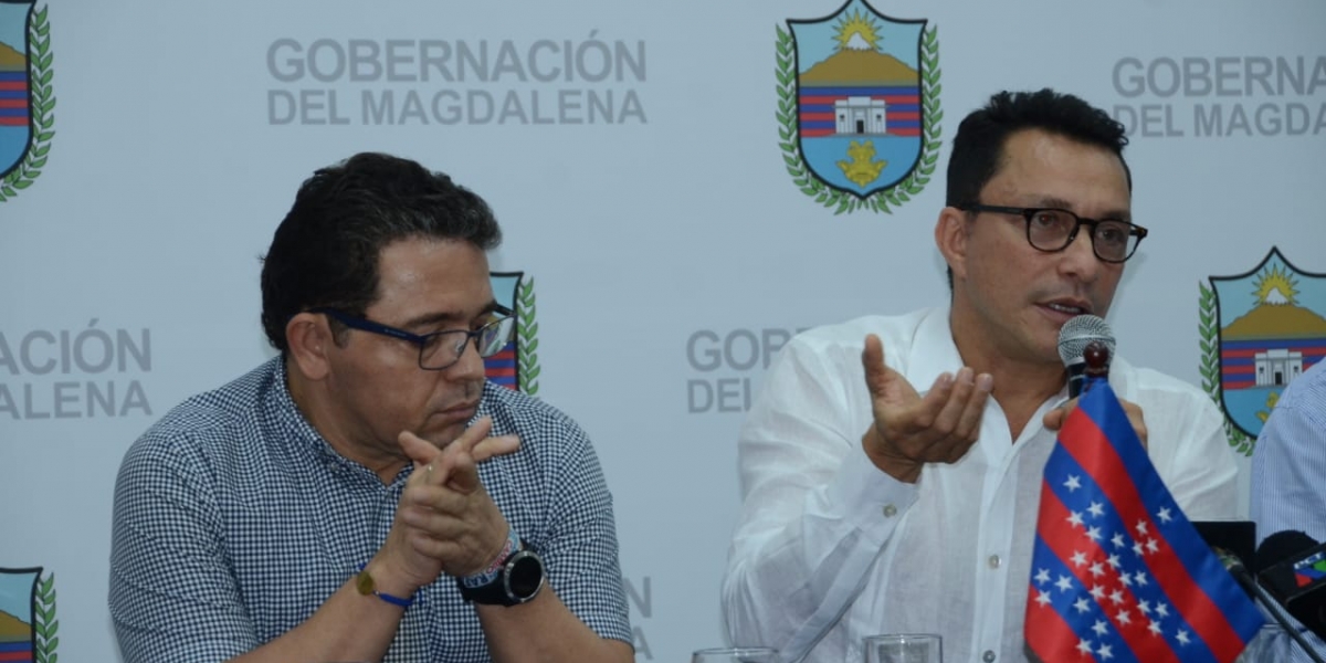 El gobernador del Magdalena, Carlos Caicedo