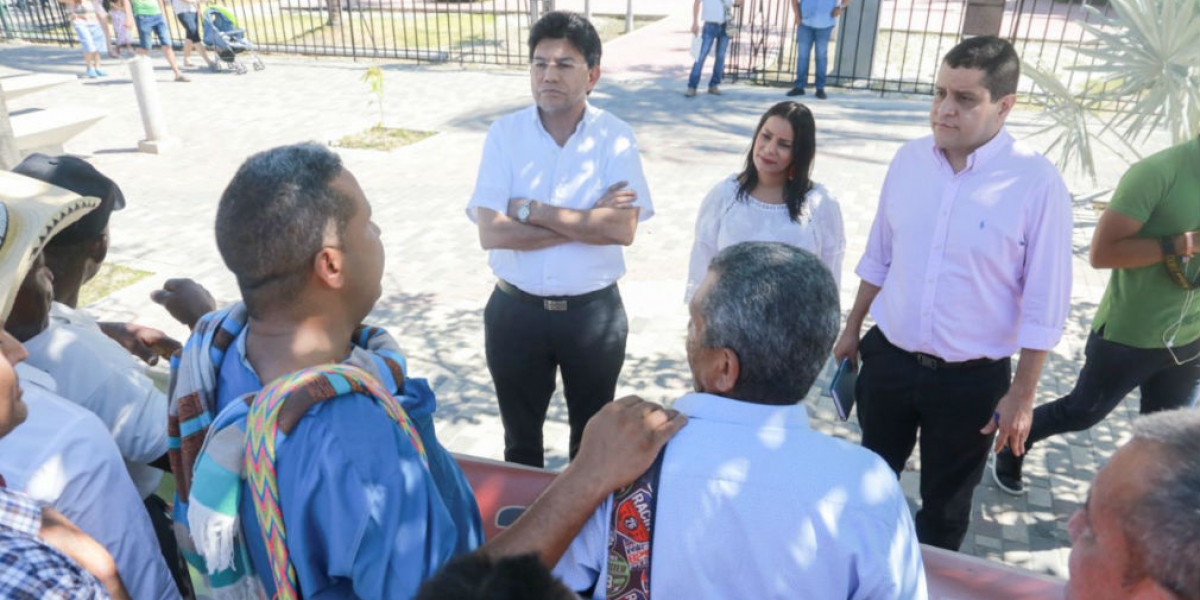 Líderes reclamantes de tierras de Sabanas de San Ángel.