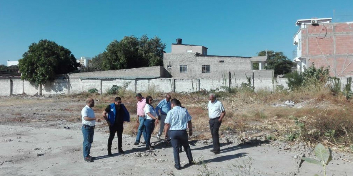 Terreno en Mamatoco donde será concentrada la flota de buses.