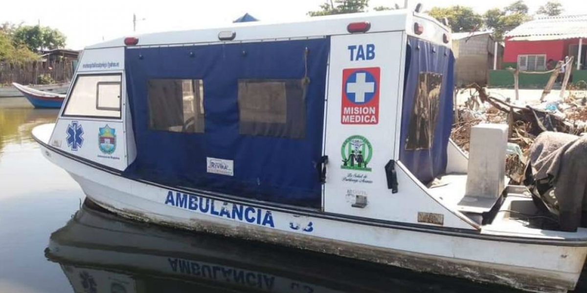 Ambulancia que donó la Gobernación del Magdalena y que, al parecer, no ha sido puesta en funcionamiento.