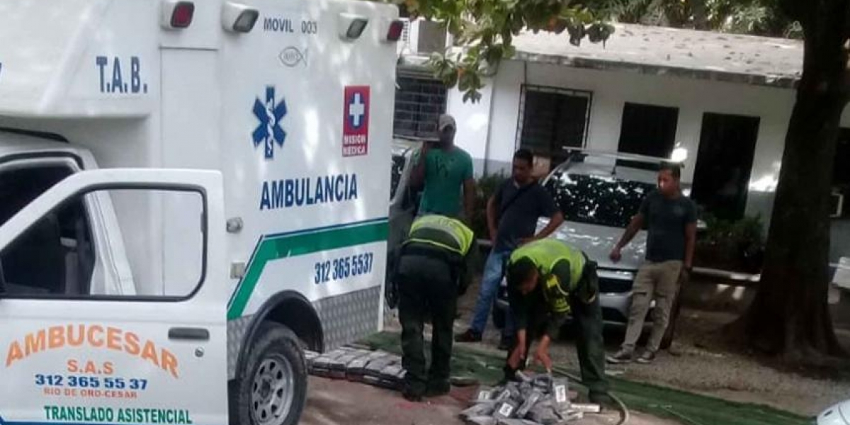 Ambulancia con droga.