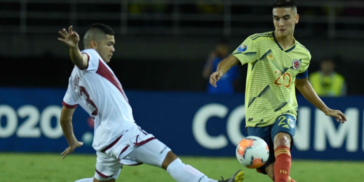 Eduard Atuesta, capitán de Colombia, puso el 2-1.