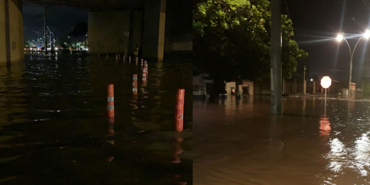 Lluvias en Santa Marta.