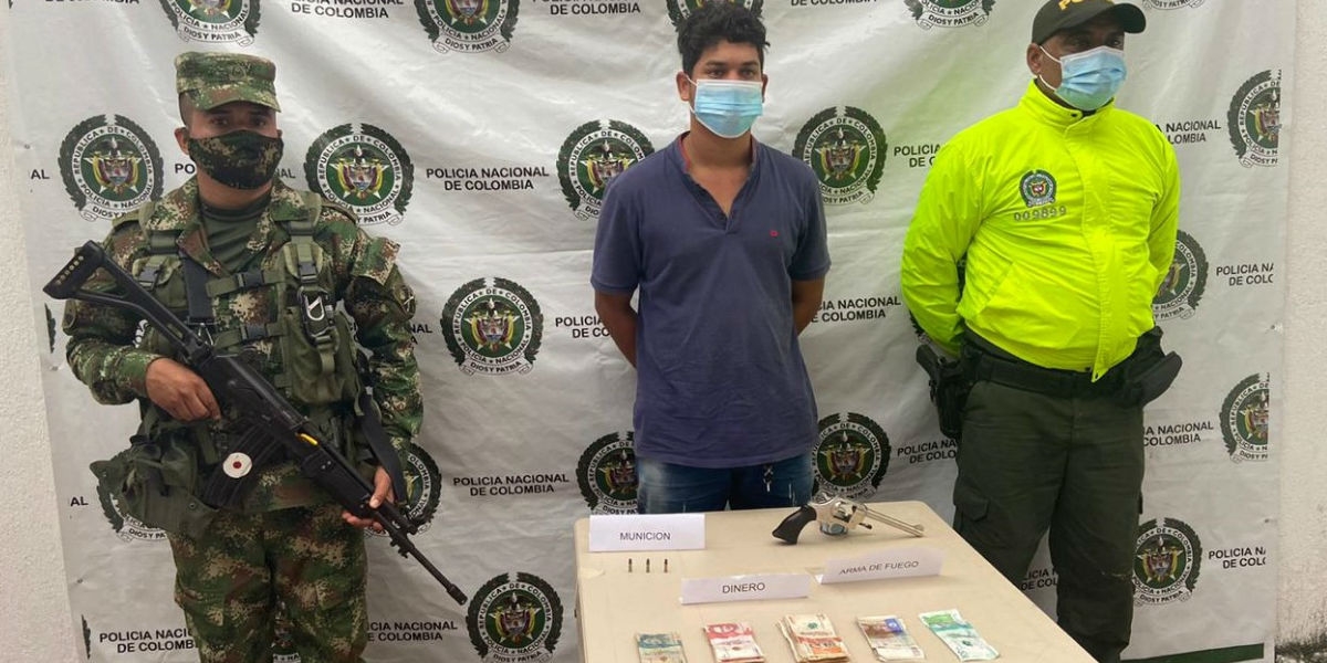 Policía del Magdalena Jesús David Ramírez López, alias 'Zarco'.