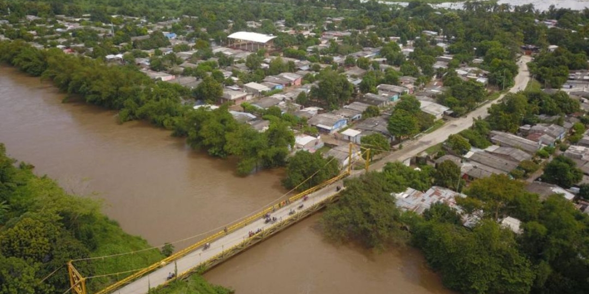 El río Fundación se desbordó y dejó a muchas familias damnificadas. 