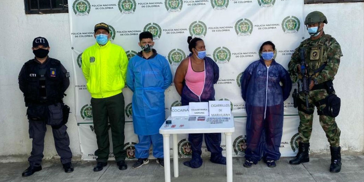 Policía Capturados en los allanamientos.