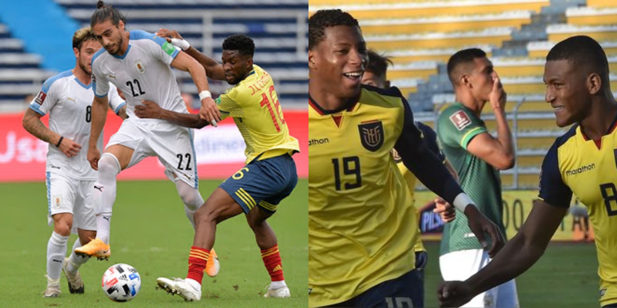 Ecuador viene de vencer a Bolivia, mientras que Colombia de perder por goleada ante Uruguay.