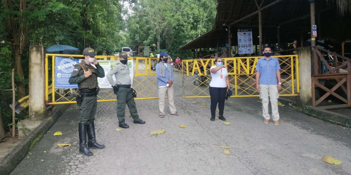 Entrada del Parque Tayrona.