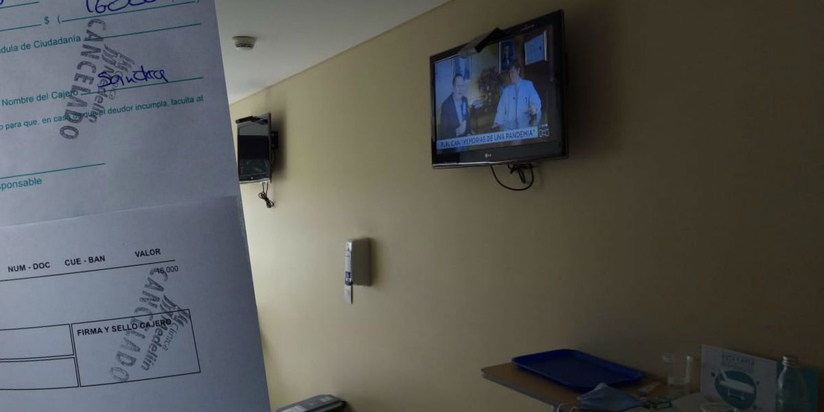 A los pacientes les cobraron 16 mil pesos por ver la televisión.