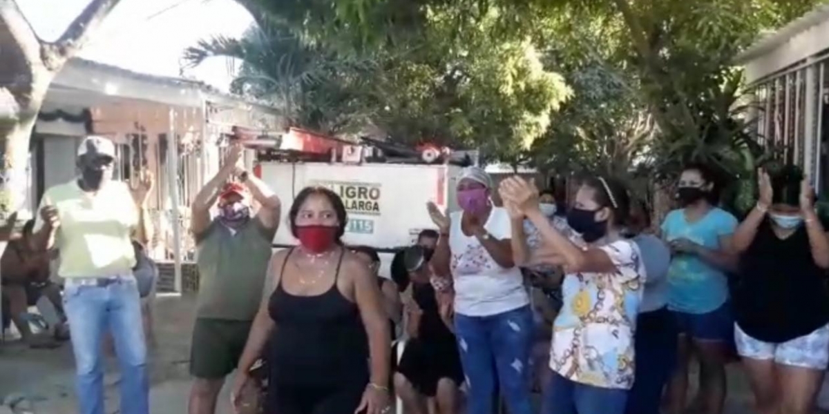 Comunidad que retuvo la cuadrilla.