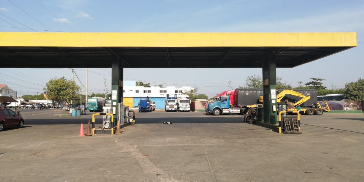 Estación de servicio en La Guajira.