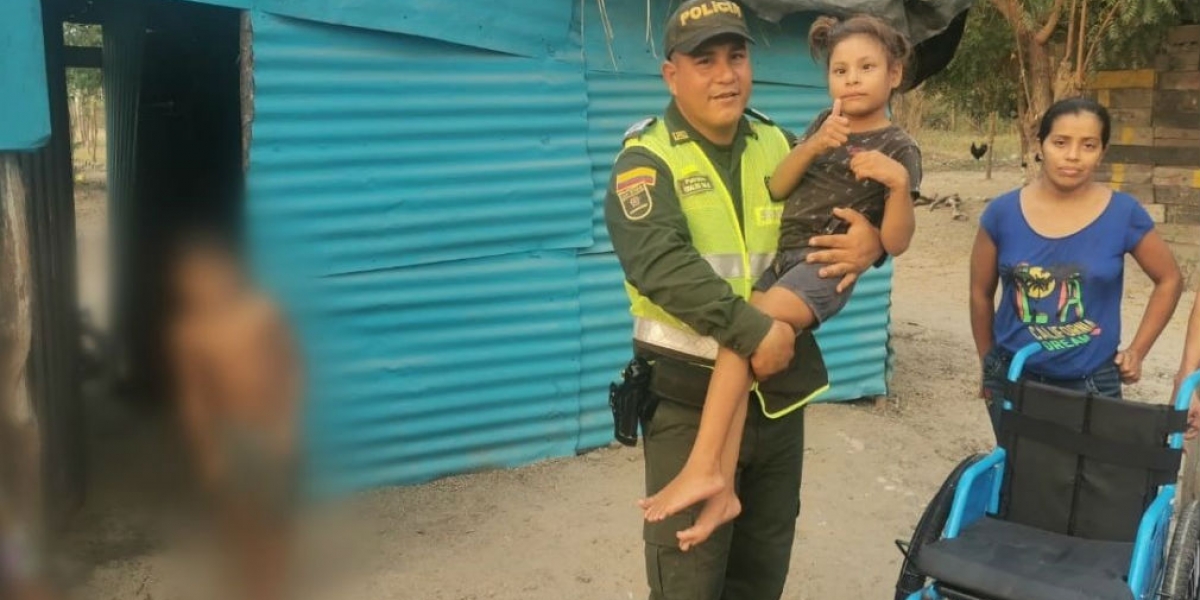 Familiares de la menor agradecen a la Policía por tan bonito gesto.