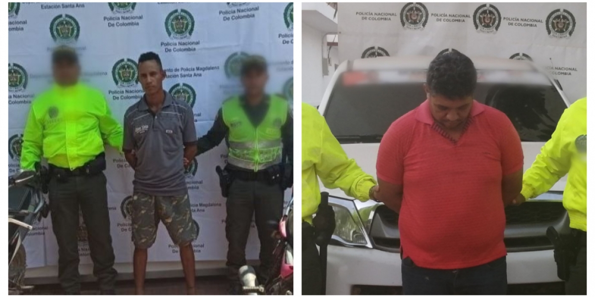 Policía Magdalena Capturados por hurto de moto y carros en Santa Ana y Media Luna.