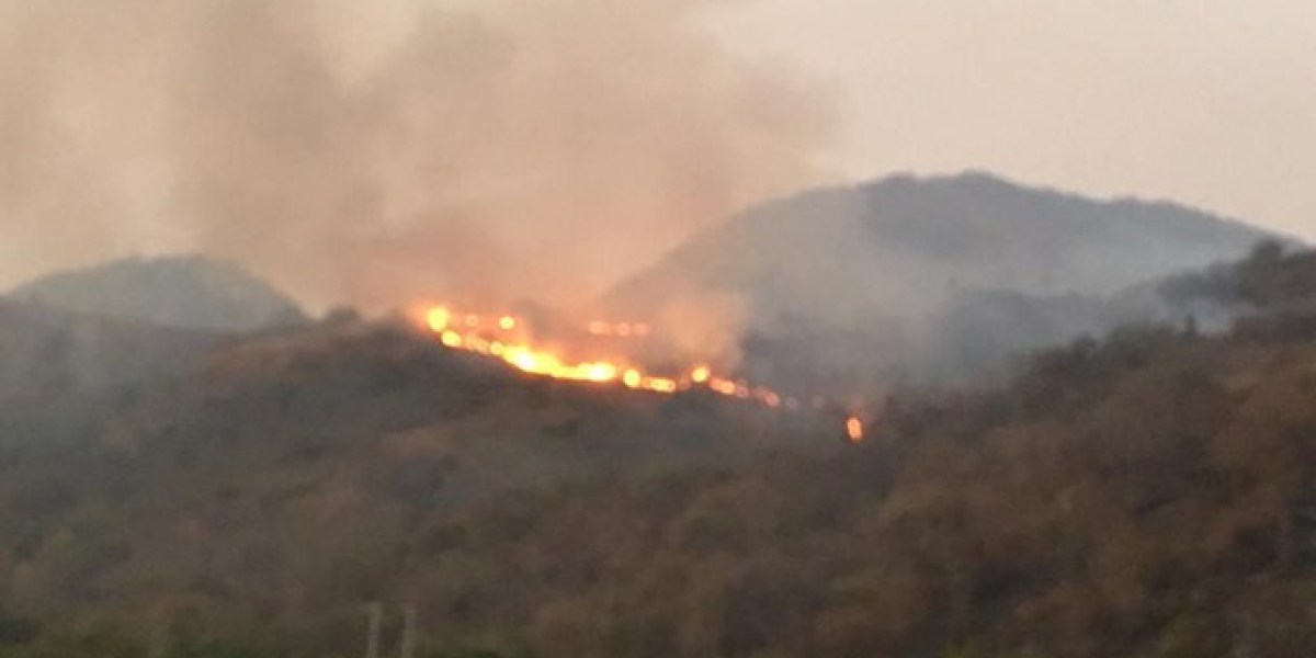 Incendio en la Sierra Nevada de Santa Marta