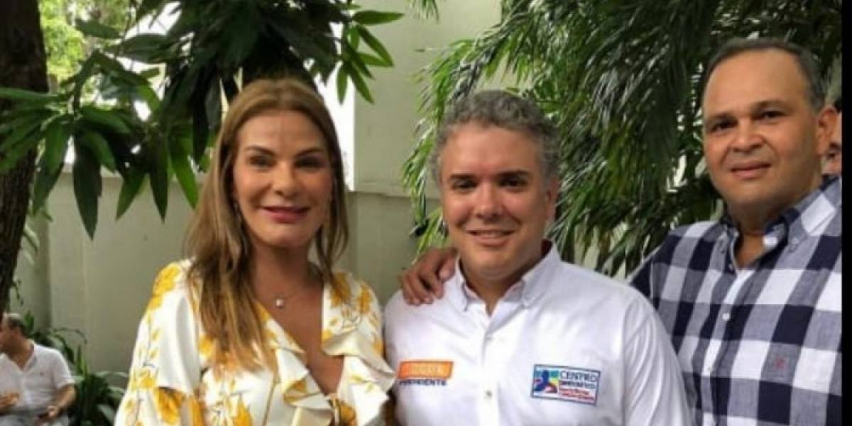 Iván Duque en compañía del Ñeñe Hernández.