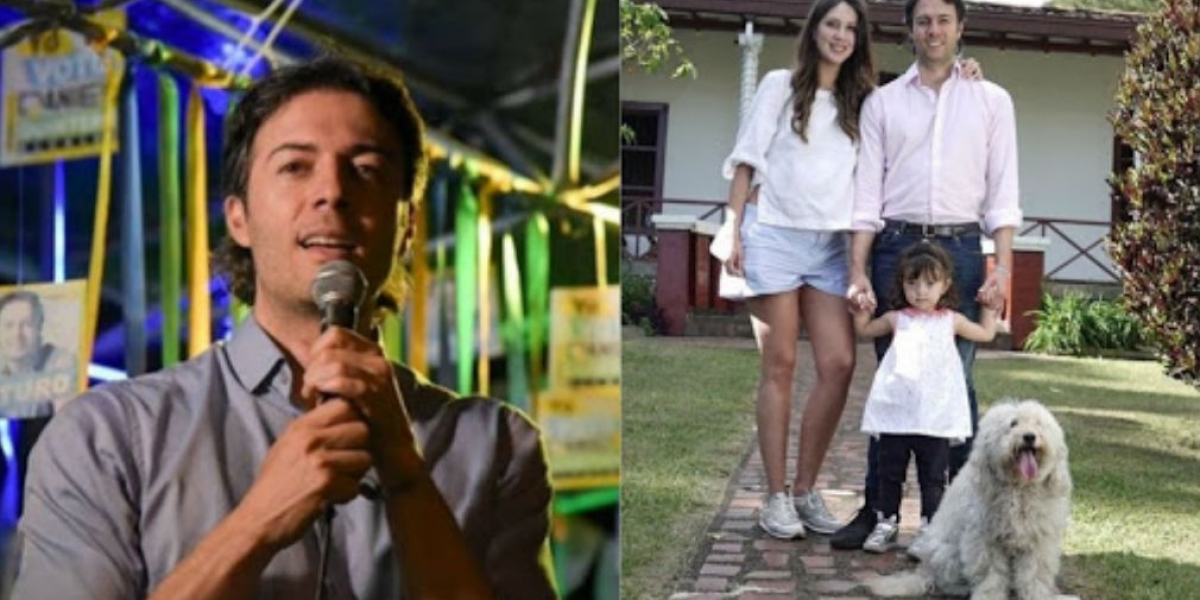 Daniel Quintero y su familia.