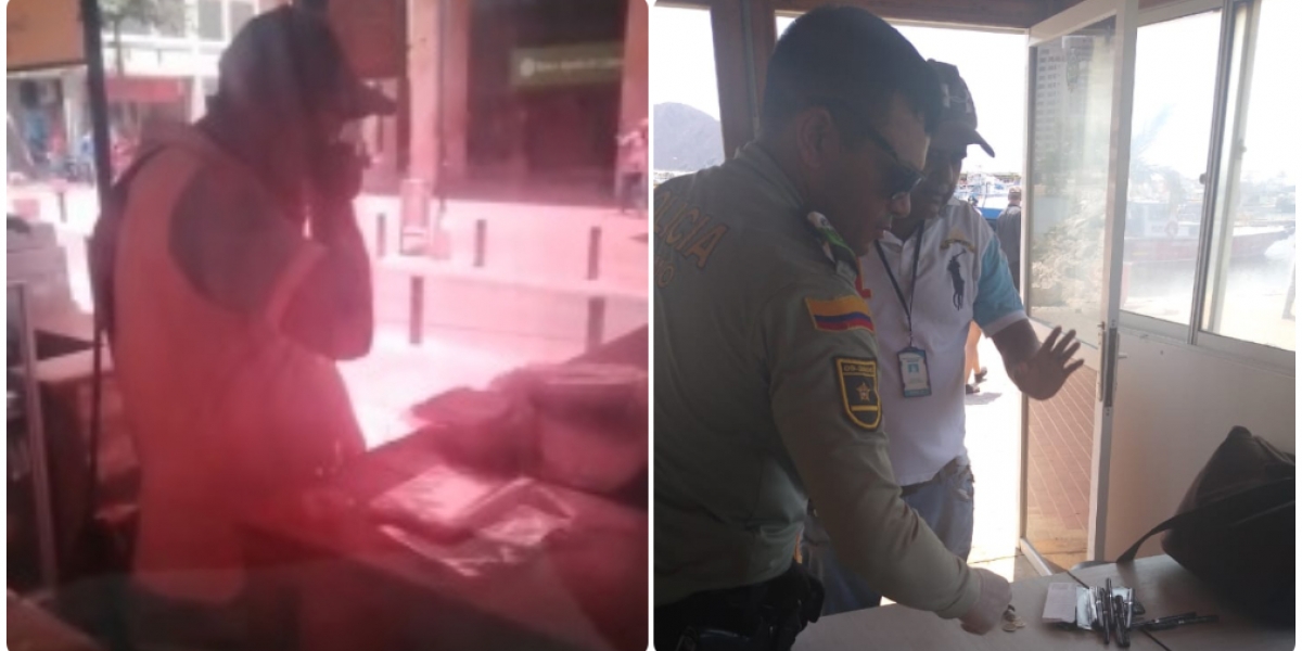 Redes sociales El hombre que fue grabado soplando las bolsas fue capturado.