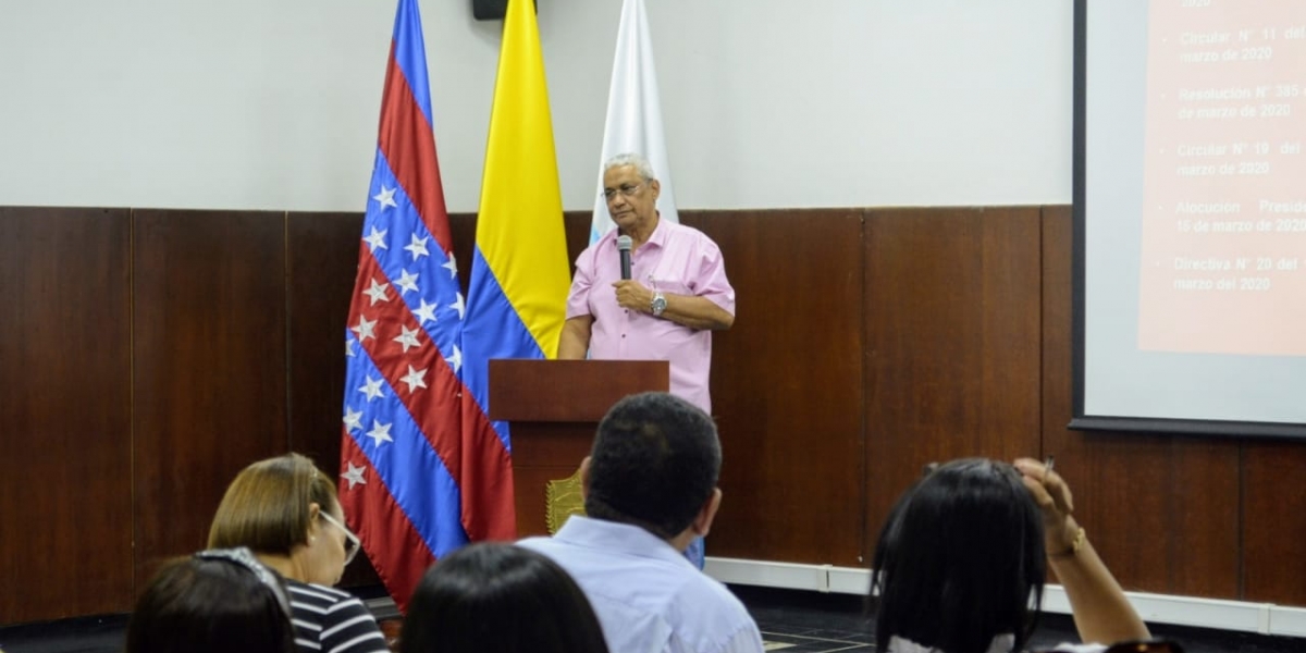 Gobernación dio lineamientos a directivos docentes para prevenir y controlar el Coronavirus.